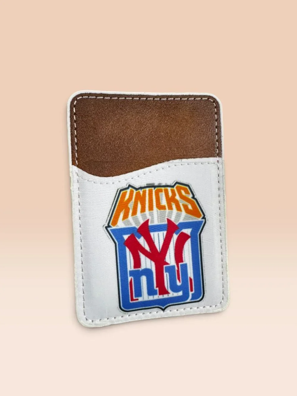 NY Knicks Phone Card Holder Wallet Stick-On Pocket